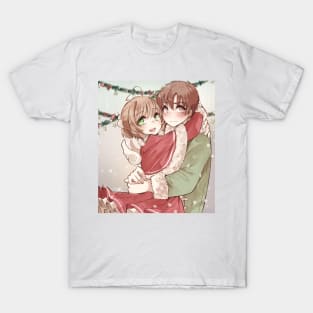 Sakura and Syaoran christmas T-Shirt